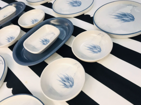 Keramika Blue Magic Kaktüs 14 Parça Kahvaltı Takımı