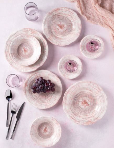 Neva Rose Chocolate Eksen N2945 66 Parça Yemek Takımı