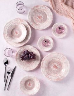 Neva Rose Chocolate Eksen N2945 66 Parça Yemek Takımı