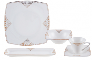 Karaca Fine Pearl Simyacı 26 Parça Kahvaltı Takımı