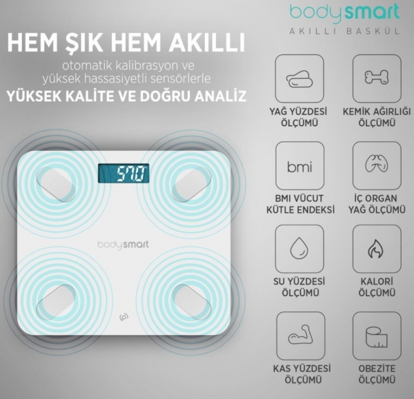 Polosmart PSC01 Dijital Banyo Tartısı