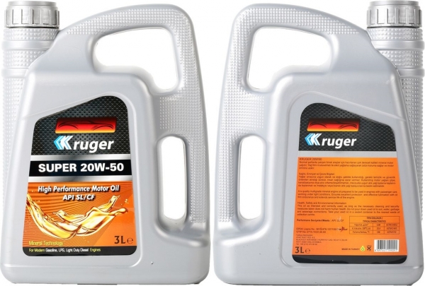 Kruger Super 20W-50 Motor Yağı (3 litre)