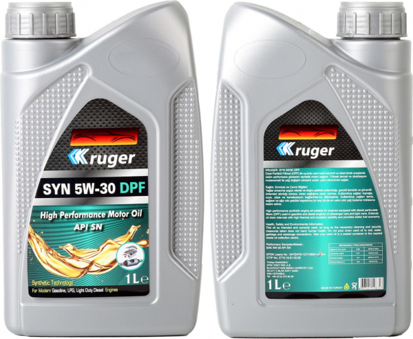 Kruger SYN 5W-30 DPF Motor Yağı (1 litre)