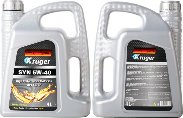 Kruger SYN 5W-40 Motor Yağı (4 litre)