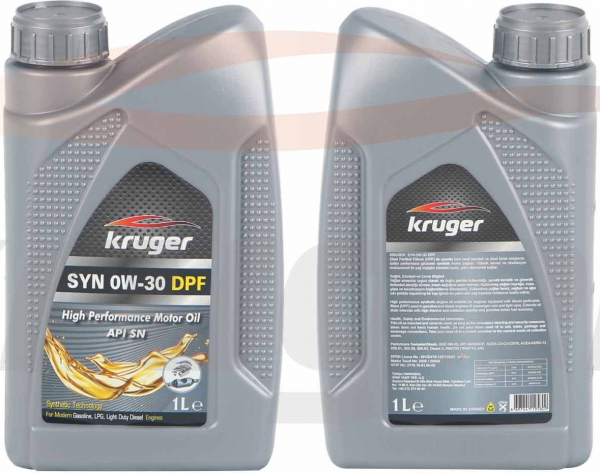 Kruger SYN 0W-30 DPF Motor Yağı (1 litre)