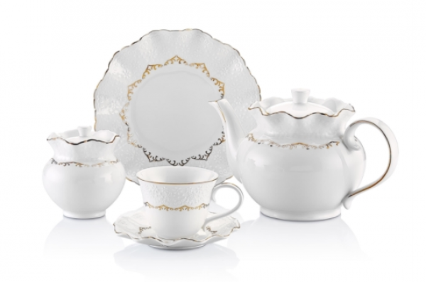 W.Fischer New Bone Diamond WF 405 38 Parça Kahvaltı Takımı