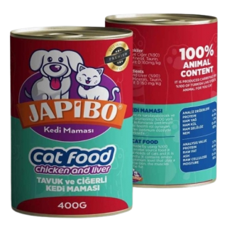 Japibo Tahılsız Tavuk ve Ciğer Etli 400 gr Kedi Maması