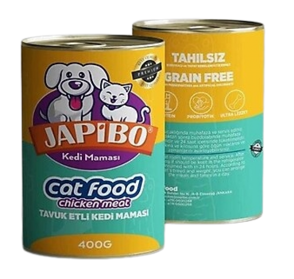 Japibo Tahılsız Tavuklu Etli 400 gr Kedi Maması