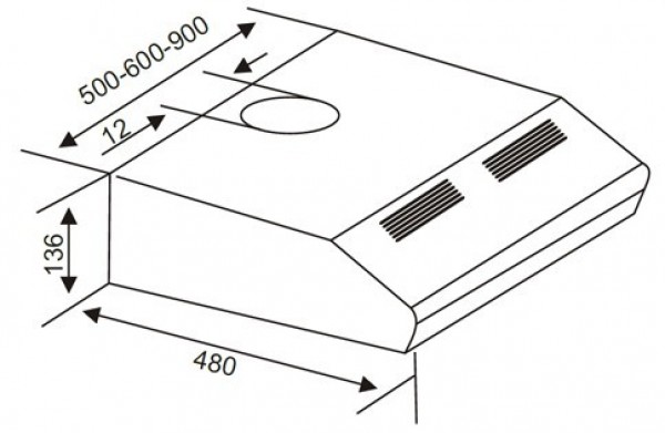 Cucinox KUV 9205 Aspiratör