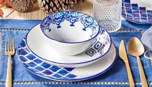 Bella Maison Blue Tile 24 Parça Yemek Takımı