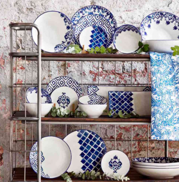 Bella Maison Blue Tile 24 Parça Yemek Takımı