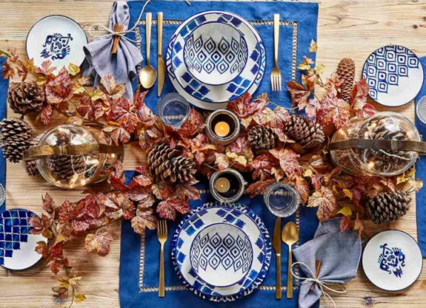 Bella Maison Blue Tile 24 Parça Yemek Takımı