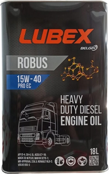 Lubex Robus Pro EC 15W-40 Motor Yağı (18 litre)