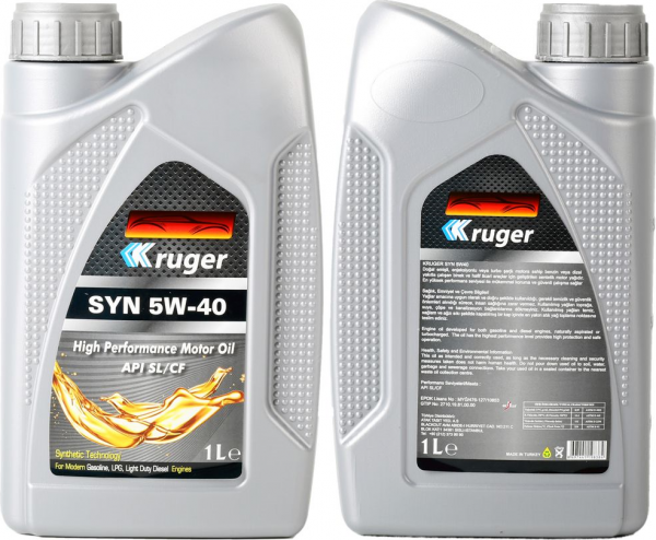 Kruger SYN 5W-40 Motor Yağı (1 litre)