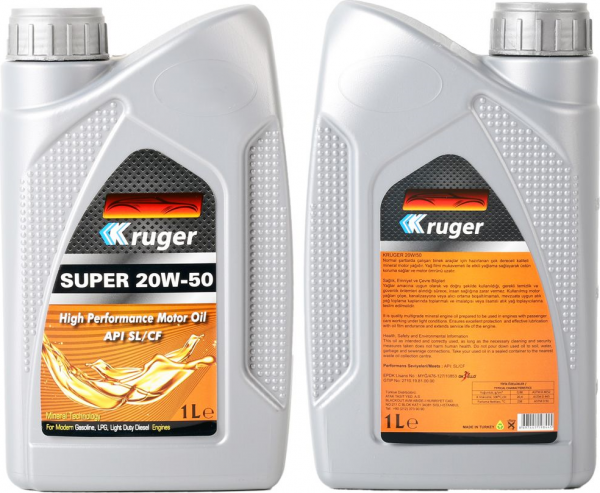 Kruger Super 20W-50 Motor Yağı (1 litre)