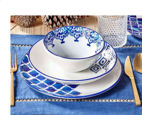 Bella Maison Blue Tile 48 Parça Yemek Takımı