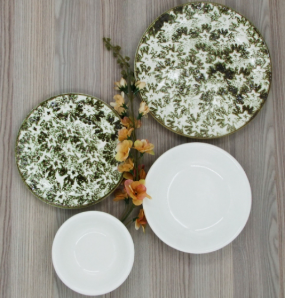 Arna Porselen Gardenia Stone 24 Parça Yemek Takımı