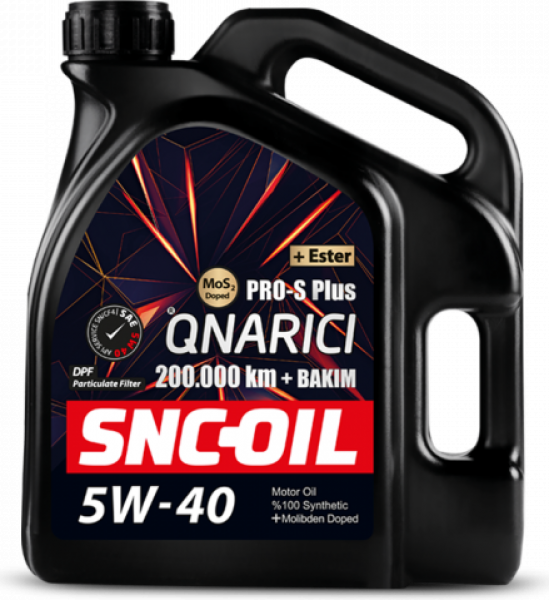 SNC-Oil +Ester Pro-S Plus 200.000 km + Bakım 5W-40 Motor Yağı (4 litre)