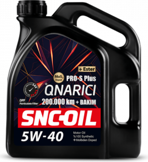 SNC-Oil +Ester Pro-S Plus 200.000 km + Bakım 5W-40 Motor Yağı
