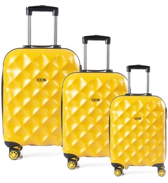 ÇÇS 5188 Abs 3'lü Valiz Seti