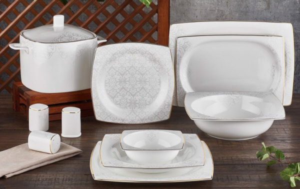 Aryıldız Bone Square 45009 60 Parça Yemek Takımı