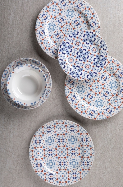 Aryıldız Blue Tile 24 Parça Yemek Takımı
