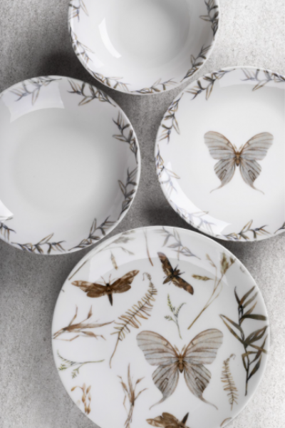 Aryıldız Butterfly 24 Parça Yemek Takımı