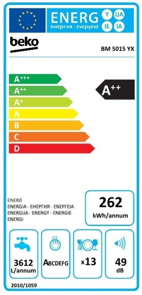 Beko BM 5015 YX Bulaşık Makinesi