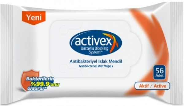 Activex Aktif Islak Mendil (56 Yaprak)