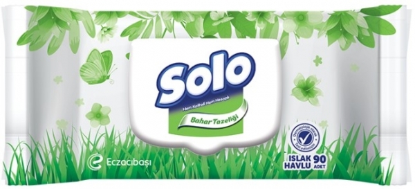 Solo Bahar Tazeliği Islak Havlu (90 Yaprak)