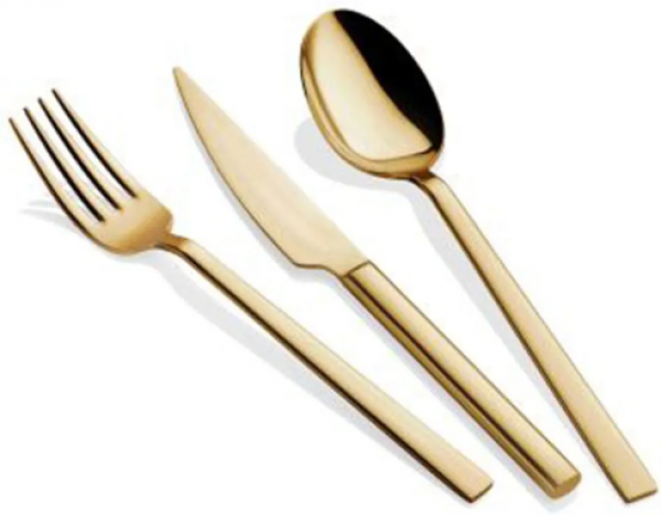 The Mia Modern Gold 18 Parça Çatal Kaşık Bıçak Takımı