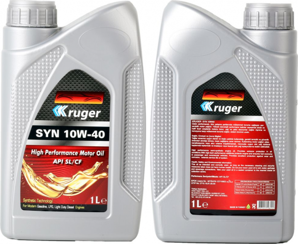 Kruger SYN 10W-40 Motor Yağı (1 litre)
