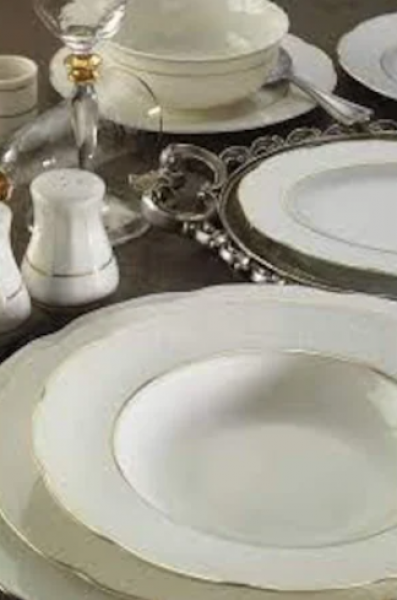 Kütahya Porselen Bone Olympos 62 Parça Yemek Takımı
