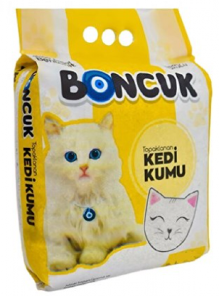 Boncuk Bentonit Papatya Kokulu 5 lt Kedi Kumu (5 lt)