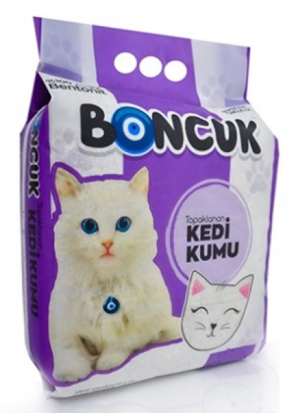 Boncuk Doğal Lavanta Kokulu 5 lt Kedi Kumu (5 lt)