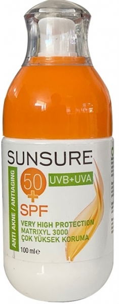 Dermo Clean Sunsure Anti Akne 50 Spf 100 ml