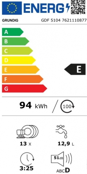 Grundig GDF 5104 Bulaşık Makinesi