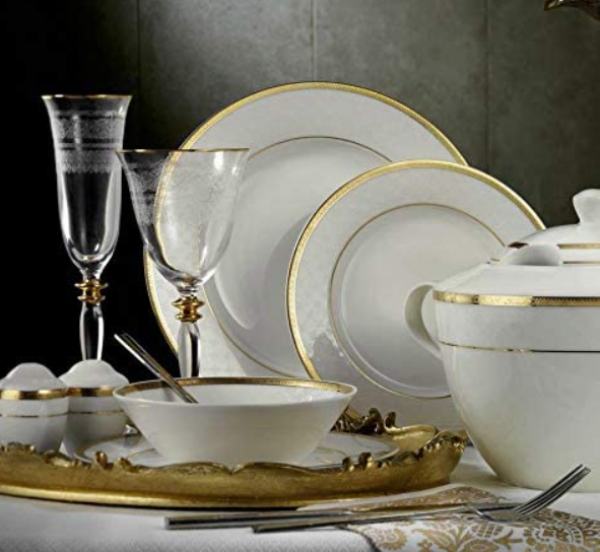 Kütahya Porselen Bone Kalipso 8158 62 Parça 62 Parça Yemek Takımı