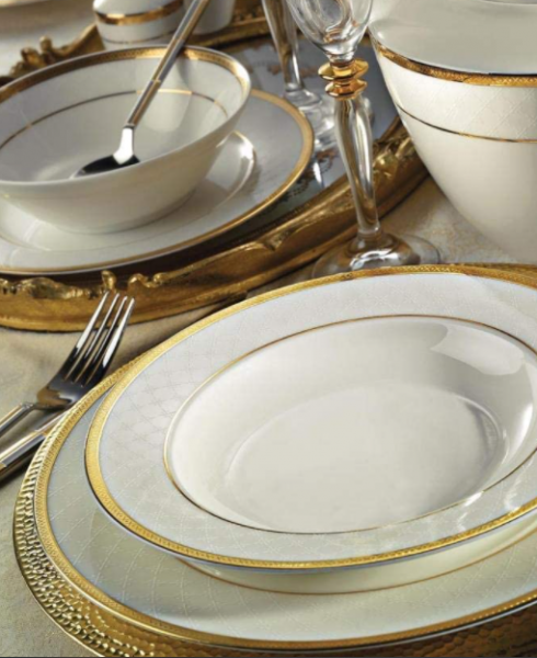 Kütahya Porselen Bone Kalipso 8158 62 Parça 62 Parça Yemek Takımı