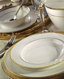Kütahya Porselen Bone Kalipso 8158 62 Parça 62 Parça Yemek Takımı