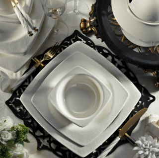 Kütahya Porselen Bone Mare 955920 62 Parça Yemek Takımı