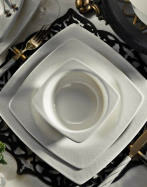 Kütahya Porselen Bone Mare 955921 62 Parça Yemek Takımı