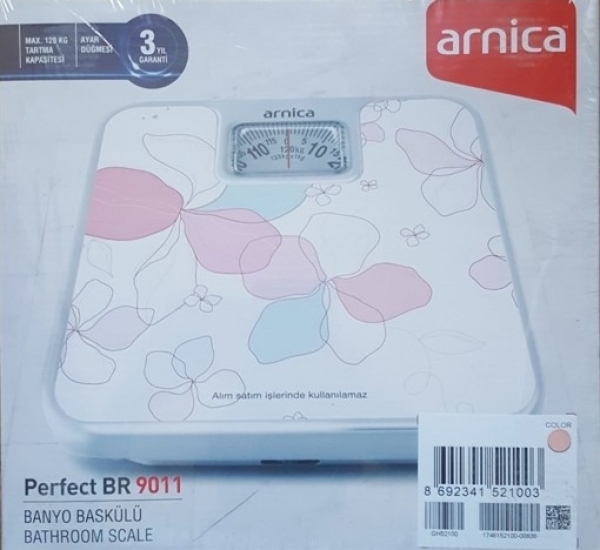 Arnica EG52100 Perfect BR 9011 Mekanik Banyo Tartısı
