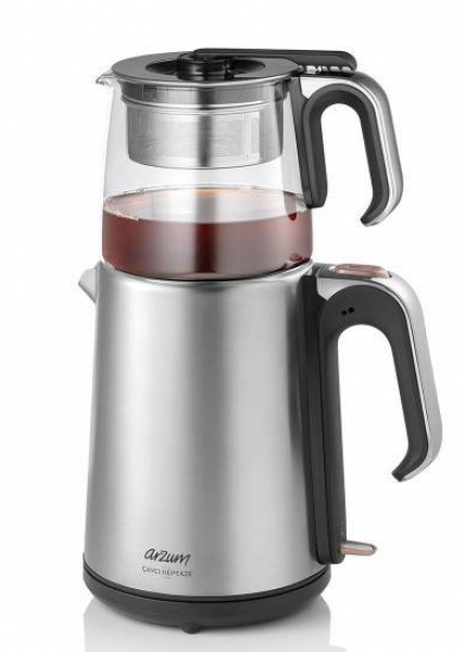 Arzum AR3024 Çaycı Heptaze Çay Makinesi (Inox / Mavi)