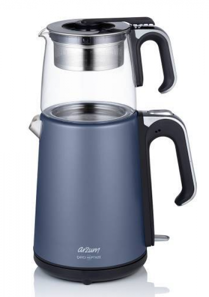 Arzum AR3024 Çaycı Heptaze Çay Makinesi (Inox / Mavi)