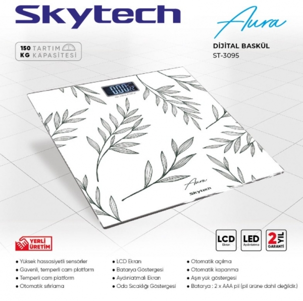 Skytech ST-3095 Aura Dijital Banyo Tartısı