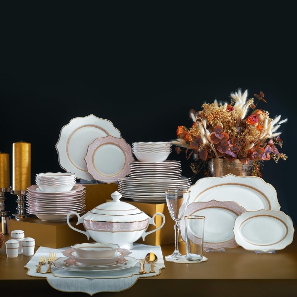 Schafer Laura 60 Parça Yemek Takımı (Altın)