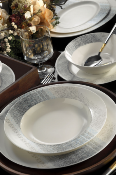 Kütahya Porselen Bone Kalipso 880040 26 Parça Yemek Takımı