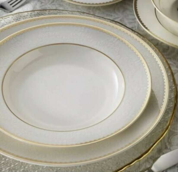 Kütahya Porselen Kalipso Bone 1069721 62 Parça Yemek Takımı