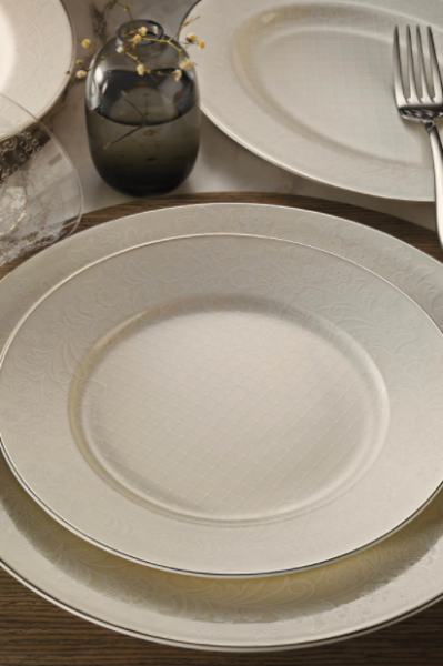 Kütahya Porselen Bonamore Bone Kalipso 10765 62 Parça Yemek Takımı